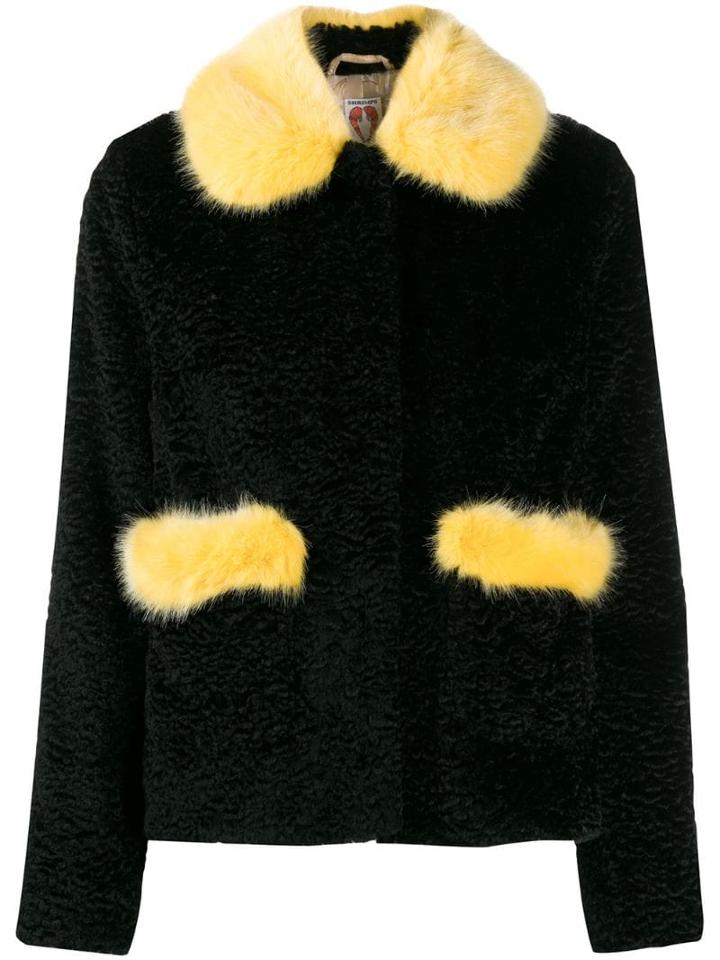 Shrimps Pearl Embellished Coat - Black