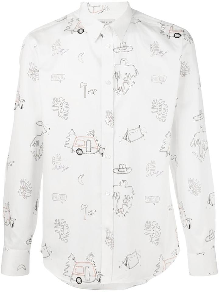 Paul & Joe 'tacaravane' Shirt, Men's, Size: Medium, White, Cotton
