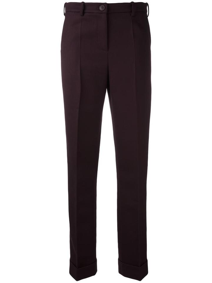 Jacquemus - Classic Trousers - Women - Polyester/acetate/wool - 34, Red, Polyester/acetate/wool