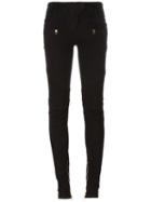 Balmain Biker Jeans, Women's, Size: 36, Black, Cotton/polyester/spandex/elastane