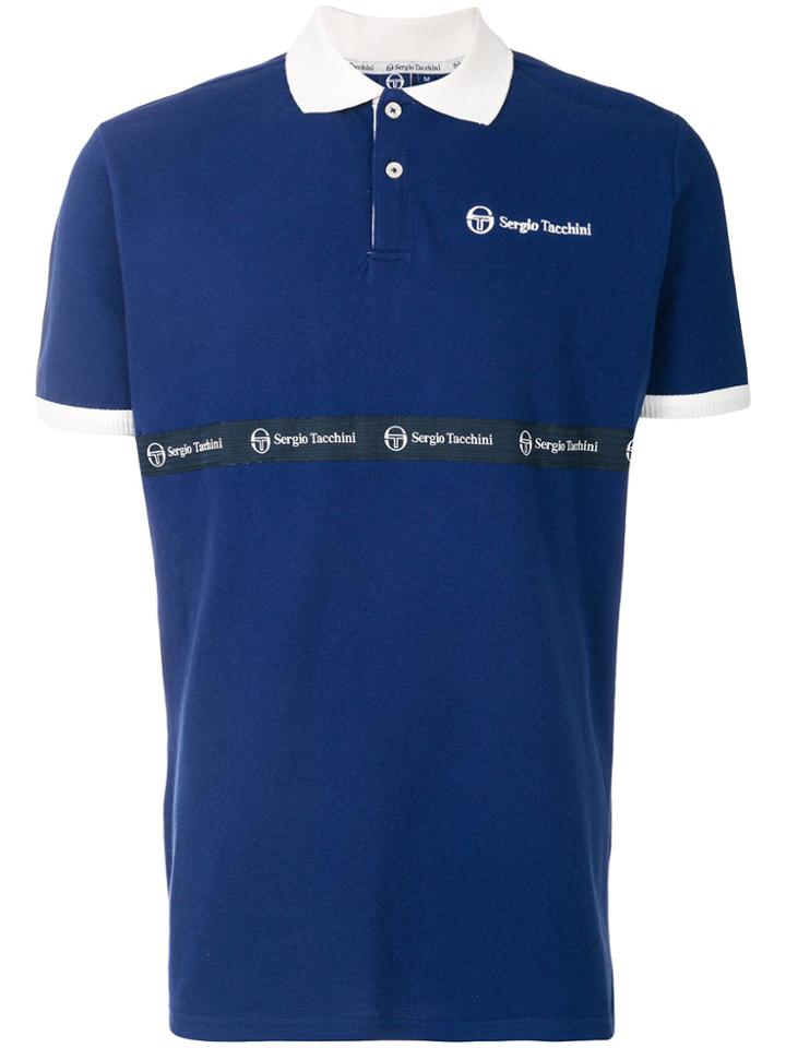 Sergio Tacchini Original Logo Polo Shirt - Blue