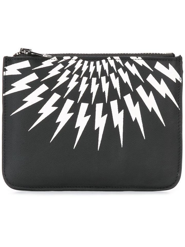Neil Barrett 'thunder' Zip Coin Pouch