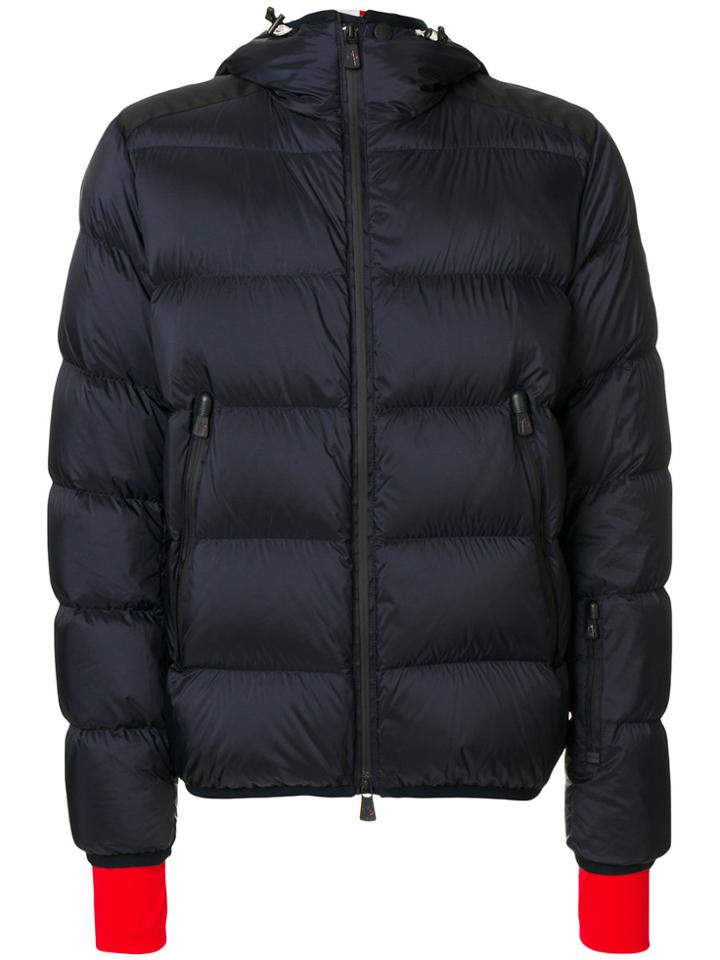 Moncler Grenoble Contrast Cuff Padded Jacket - Blue