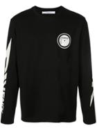 Givenchy Long Sleeve Logo Top - Black