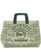 Gcds Ciao Logo Tote Bag - Green