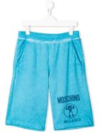 Moschino Kids Logo Shorts - Blue