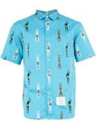 Thom Browne Swimmers Print Shirt - Blue