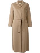 Max Mara Belted Trench Coat, Women's, Size: 42, Nude/neutrals, Angora/virgin Wool
