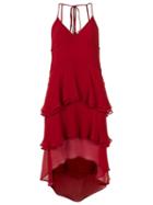 Reinaldo Lourenço V-neck Ruffled Dress