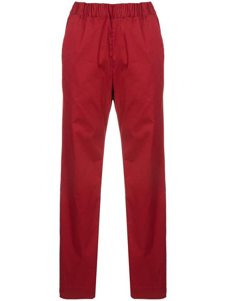 Lis Lareida Straight-leg Trousers - Red