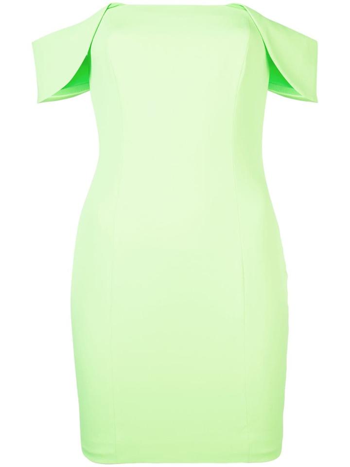 Jay Godfrey Off-shoulder Mini Dress - Green