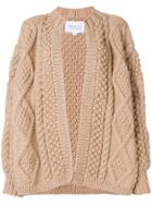 I Love Mr Mittens Chunky Knit Cardi-coat - Brown