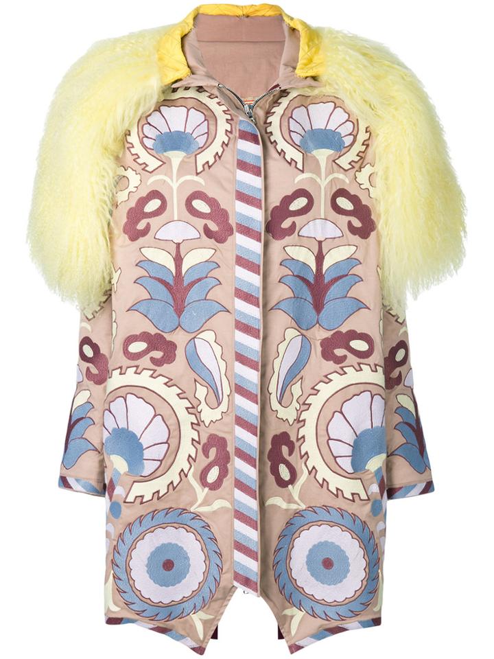 Yuliya Magdych Delight Embroidered Coat - Multicolour