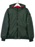 Ai Riders On The Storm Kids Teen Pompom Detail Bomber Jacket - Green