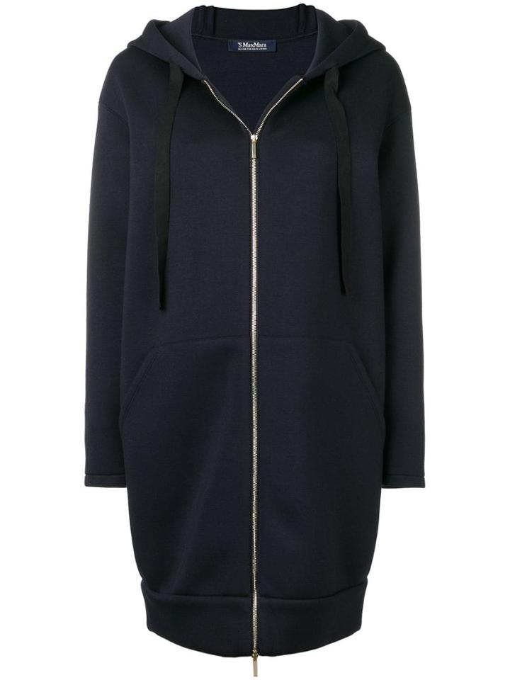 's Max Mara Straight Line Coat - Blue
