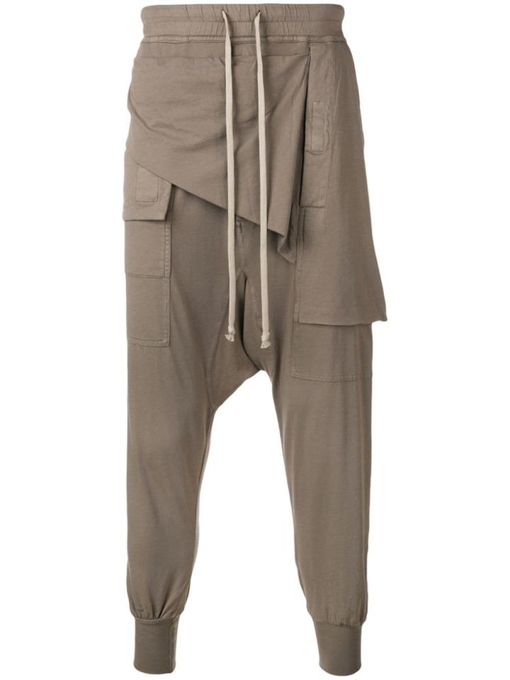 Rick Owens Drkshdw Drop Crotch Trousers - Neutrals