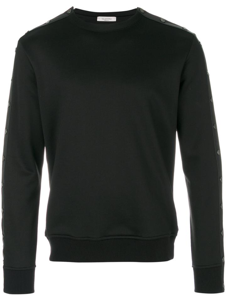 Valentino Printed Back Top - Black