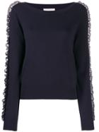 See By Chloé Lace-trim Sweater - Blue