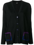 Ps By Paul Smith Contrast Pocket Cardigan - Black