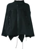 Y-3 Zip And Button Fastening Cape