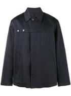 Dries Van Noten Strap Long Sleeve Shirt, Men's, Size: Small, Blue, Silk/cotton