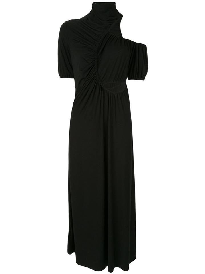 Sid Neigum Cut Out Gathered Dress - Black
