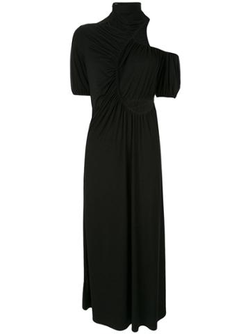 Sid Neigum Cut Out Gathered Dress - Black