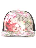 Gucci Blooms Gg Supreme Print Baseball Cap, Size: Medium, Brown, Polyurethane/polyester/cotton