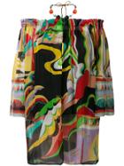 Emilio Pucci La Villa Print Beaded Halterneck Top - Black