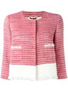 Max Mara - Tweed Jacket - Women - Cotton/acrylic/polyamide/virgin Wool - 42, Red, Cotton/acrylic/polyamide/virgin Wool