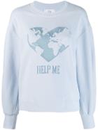 Alberta Ferretti Help Me Sweatshirt - Blue