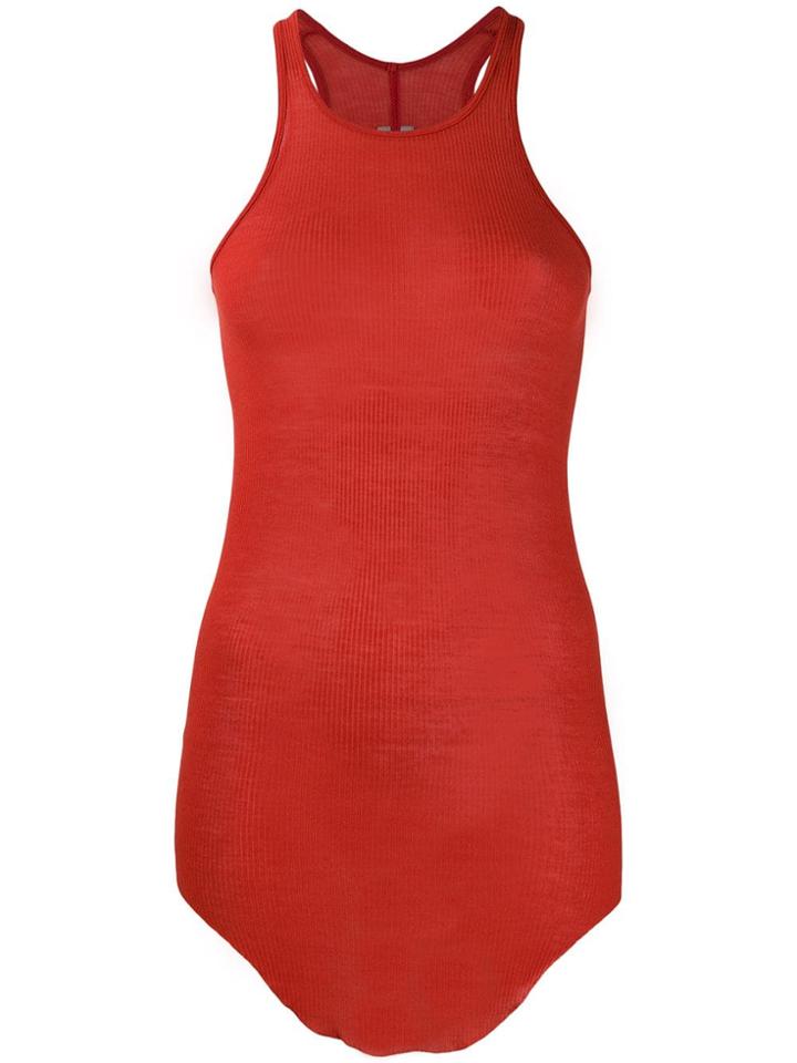 Rick Owens Ribbed Vest - Red