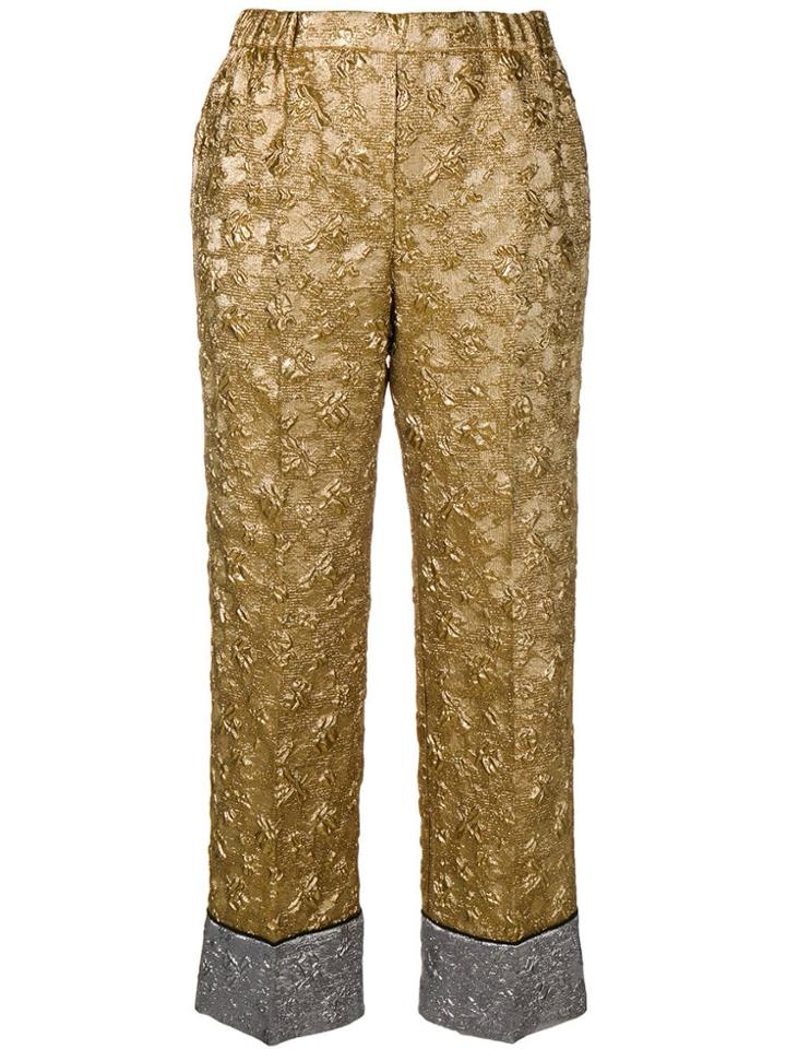 Nº21 Brocade Trousers - Gold