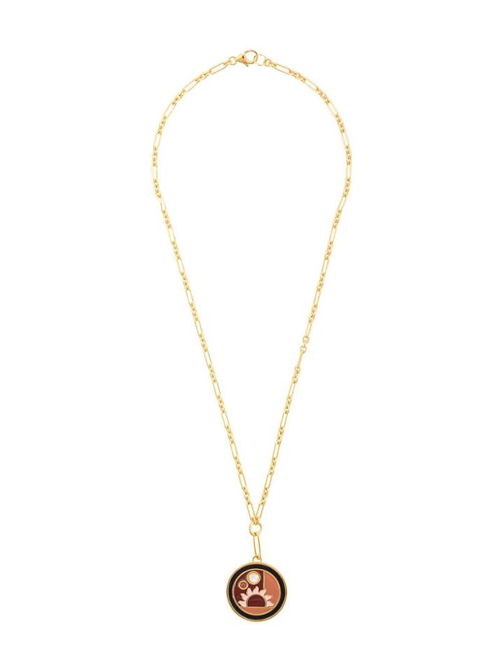 Lizzie Fortunato Jewels Fortune Pattern Necklace - Gold
