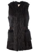 S.w.o.r.d 6.6.44 Front Pockets Sleeveless Jacket - Brown