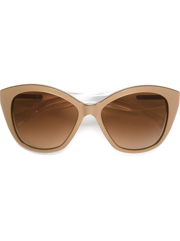 Dolce & Gabbana Cat Eye Frame Sunglasses, Women's, Nude/neutrals, Acetate