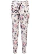 Y/project Floral Tie Waist Trousers - White