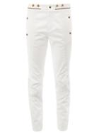 Chloé Zipper Detail Panelled Jeans - White