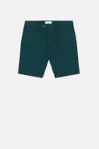 Ami Alexandre Mattiussi Bermuda Shorts, Men's, Size: Small, Green, Cotton/spandex/elastane