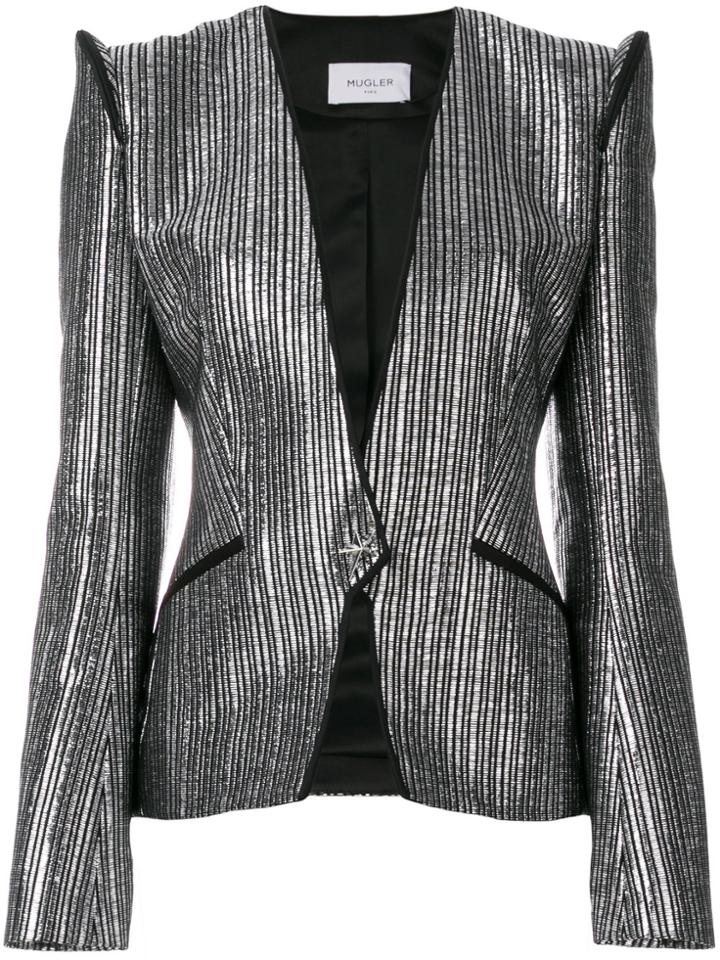 Mugler Metallic Fitted Blazer
