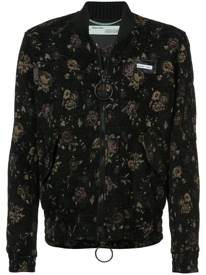 Off-white Tapestry Bomber Jacket - Black