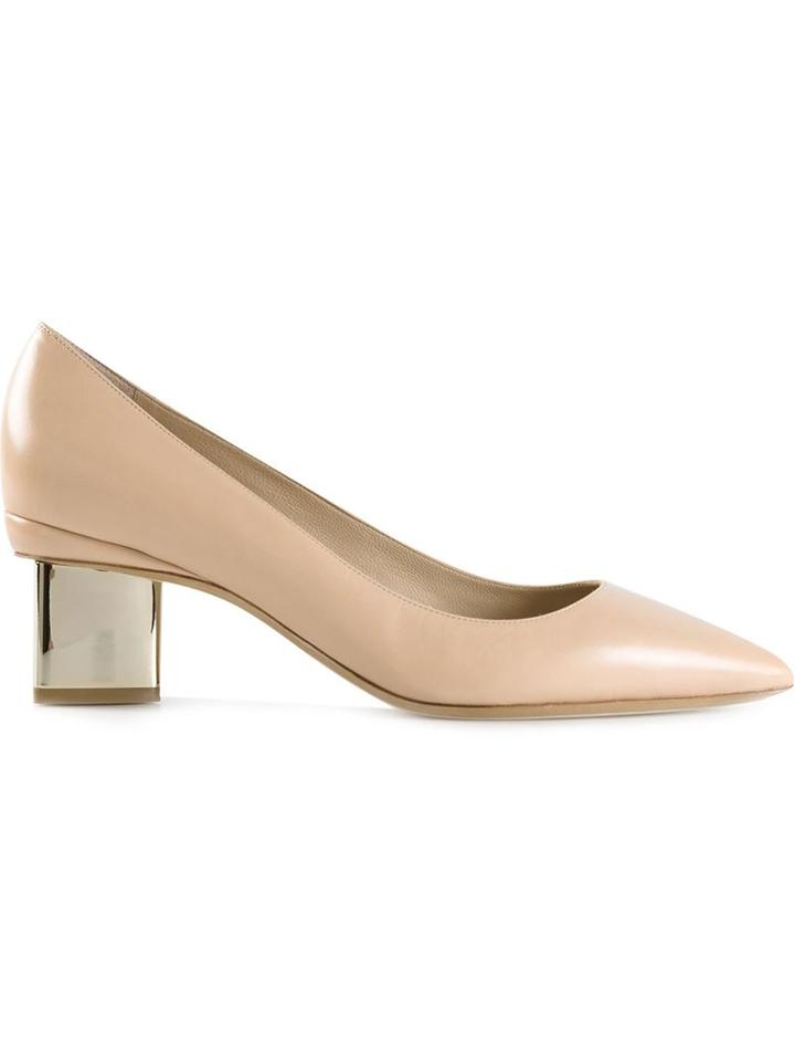 Nicholas Kirkwood Briona Prism Pumps, Women's, Size: 41.5, Nude/neutrals, Leather