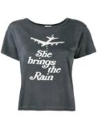 Re/done - She Brings The Rain Printed T-shirt - Women - Cotton - M, Black, Cotton
