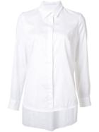 Jonathan Cohen - Asymmetric Pleat Shirt - Women - Cotton - S, White, Cotton