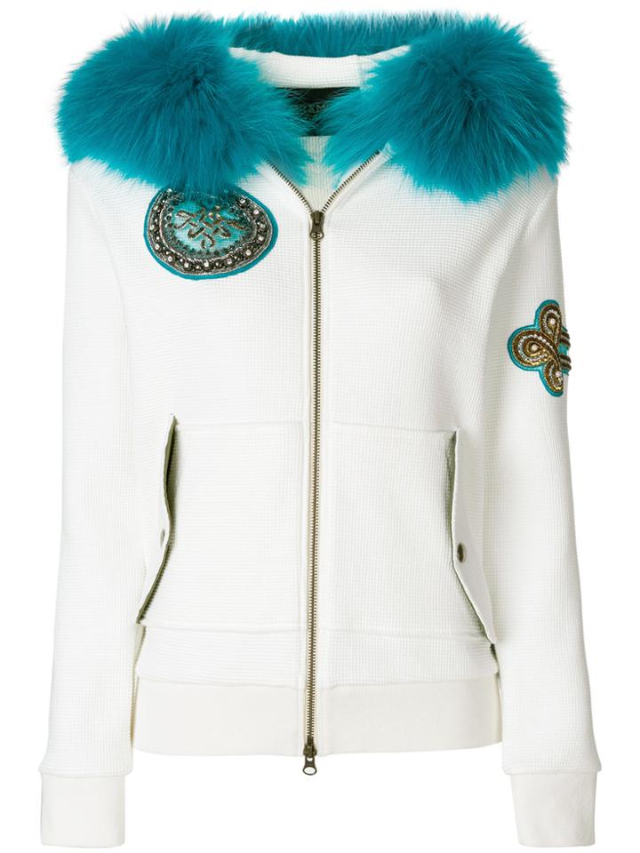 Mr & Mrs Italy Waffled Fur Trim Hoodie - Unavailable