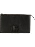 Studded Clutch, Men's, Brown, Buffalo Leather, Salvatore Ferragamo