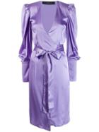 Federica Tosi Puff Sleeved Dress - Purple