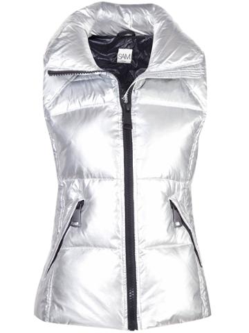 Sam. Padded Metallic Gilet