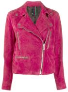 Ps Paul Smith Zipped Biker Jacket - Pink