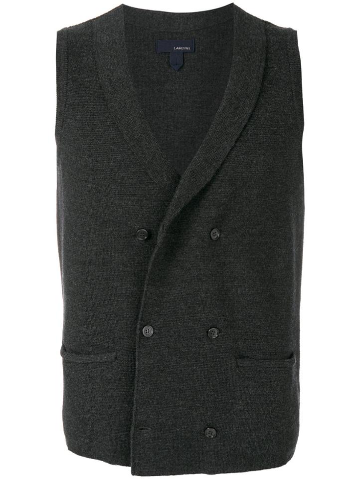 Lardini Knitted Waistcoat - Grey